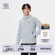 KOLON SPORT/可隆軟殼夾克 男子戶外運(yùn)動休閑梭織拉絨防風(fēng)防潑水外套 LHJK5SN029-LG 淺灰色 XL 180/100A