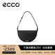 愛(ài)步（ECCO） 單肩包 牛皮包包通勤包月牙包餃子包 中號斜挎包9107952 HL 黑色910795290000