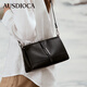 澳迪佳真皮女包2026新款時(shí)尚腋下包中年媽媽款斜挎包頭層牛皮女士單肩包 黑色