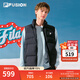 FILA FUSION斐樂(lè )潮牌情侶款羽絨馬甲2025冬新款時(shí)尚休閑寬松外套 正黑色-BK L 175/96A/L