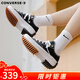 匡威（Converse）RunStarHike 黑白熊貓 高幫厚底增高帆布運動(dòng)鞋情侶休閑鞋男女鞋 168816C 黑色 38 /5.5