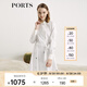 PORTS寶姿女裝 秋冬新品長袖中長連衣裙SL9D012LPC011 卷云白 L (8)