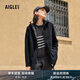 AIGLE艾高經(jīng)典款C300戶外休閑保暖上衣厚款全拉鏈抓絨衣女士外套 黑色 AR412 36