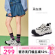 駱駝（CAMEL）檸萌丑萌鞋女增高厚底休閑板鞋2025新款運(yùn)動(dòng)老爹鞋七夕禮物送女友 L25A202062 米白/黑 37