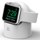 ELAGO適用于蘋(píng)果Ultra3手表桌面充電支架apple watch11/9智能小充電座iwatch8迷你硅膠充電器創(chuàng  )意潮配件 白色