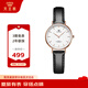 天王（TIAN WANG）手表女 生日禮物皮帶石英女表黑帶LS3851P.LB.W