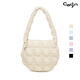 CARLYN【虞書(shū)欣同款】Carlyn SOFT M中號韓國爆款褶皺云朵單肩包斜挎包 乳白色I 48小時(shí)發(fā)貨