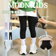 moonkids女童鯊魚(yú)褲春秋款兒童打底褲黑色運動(dòng)秋裝褲子中大童瑜伽外穿速干 2468鯊魚(yú)褲黑色【秋冬加絨】 90 cm