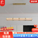 世瀾輕奢餐廳吊燈長條一字水晶餐桌燈簡約創(chuàng)意設計師吧臺客廳飯廳燈具 直條餐吊-直徑100cm-無極調(diào)光