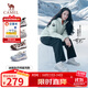 駱駝（CAMEL）【迪麗熱巴同款】檸萌丑萌鞋女運動(dòng)休閑鞋 L25A202062 米白/灰 37
