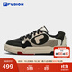 斐樂(lè )（FILA） FUSION斐樂(lè )潮牌BANK DX男鞋場(chǎng)下滑板鞋新款時(shí)尚厚底鞋 豆腐白/黑-TB 42