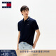 TOMMY JEANS【潮流鑲邊】25夏季男裝純棉珠地網(wǎng)眼翻領(lǐng)短袖T恤POLO20745