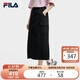 FILA 斐樂(lè )官方女士梭織裙2025夏季休閑涼感防曬半身裙工裝裙