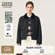Teenie Weenie小熊女裝棉服2025冬季新款時(shí)髦菱形格保暖巴恩風(fēng)外套 黑色 M