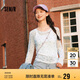 森馬（Semir）長袖T恤女設(shè)計(jì)感滿印修身疊穿2025春季薄透網(wǎng)紗上衣109125101007