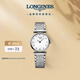 浪琴（LONGINES）瑞士手表 嘉嵐系列 石英鋼帶女表L42094876
