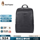 暇步士（Hush Puppies）雙肩包男商務(wù)出差旅行背包新款簡(jiǎn)約大容量真皮電腦包送老公送男友 HA-1611837D-5720裝14英寸電腦 獨立電腦倉