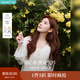 茵曼（INMAN）章若楠同款歐若風(fēng)鏤空薄女裝開(kāi)衫針織衫2025年春秋季新款短款外套 杏色 M