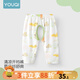 優(yōu)奇男寶寶開襠褲夏款純棉嬰兒開檔褲長(zhǎng)褲兒童外穿叉叉褲外穿夏季薄款 可愛蝸蝸牛 90