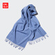 優(yōu)衣庫女裝羊絨圍巾/25秋冬新款479255 65 寶藍色 均碼(176 × 33 cm)