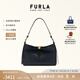 芙拉（FURLA）【禮物】SFERA SOFT牛皮中號女士上班通勤單肩包腋下包百搭 黑色[電商專享]