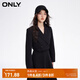 ONLY秋季時(shí)尚簡約翻領(lǐng)直筒短款西裝牛仔外套女|124155001 J19 黑牛仔 160/80A/S
