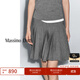 Massimo Dutti【亞洲限定】2025女裝氣質(zhì)優(yōu)雅高智感格雷系百褶半身裙05216800 灰色 XS (165/66A)