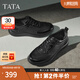 他她（TATA）2025秋商場(chǎng)同款舒適百搭休閑男鞋新款QGX01CM5 黑色 43