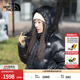 北面（The North Face）羽絨服女700蓬鵝絨Puffy風(fēng)帽可拆卸肩帶系統戶(hù)外秋冬上新|89YN JK3/宇宙黑 M