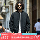 AKCLUB新復(fù)古回潮MA-1飛行員夾克男外套立領(lǐng)男士棒球領(lǐng)AK男裝2404203 夜空黑 L