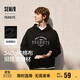 森馬（Semir）史努比系列連帽衛衣男復古學(xué)院印花情侶裝秋季寬松101524116201