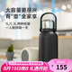 樂(lè)扣樂(lè)扣（LOCK&LOCK）大容量不銹鋼保溫壺保溫保冷水壺戶外旅行運(yùn)動(dòng)水壺帶提手1.3L黑色