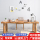 講故事實(shí)木書(shū)桌簡(jiǎn)約臺式電腦桌大板書(shū)法桌椅組合辦公桌家用寫(xiě)字學(xué)習桌 160*70*75板厚5CM