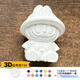 立始2026新款3D立體labubu石膏娃娃涂色白坯手工diy涂色兒童創(chuàng  )意涂鴉彩繪擺攤玩具畫(huà)桌面擺件公仔禮物 9cm背包拉布布*1套【送繪畫(huà)工具+高亮油】