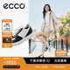 愛步（ECCO）厚底板鞋 百搭牛皮休閑鞋 街頭720女鞋209713 黑色/白色39