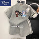 迪士尼（Disney）夏季新款哪吒兒童純棉卡通T恤套裝休閑男女童寶寶短袖短褲兩件套 灰色純棉套裝-E03 110