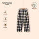 瑪米瑪卡（MOMOCO）童裝男童褲子2025冬款中大童休閑格子褲 格子 110