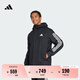 adidas易用系休閑連帽夾克外套男裝秋季阿迪達斯官方輕運動(dòng) 黑色     L