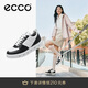 愛步（ECCO）厚底板鞋 百搭牛皮休閑鞋 街頭720女鞋209713 黑色/白色39