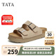他她（TATA）復(fù)古厚底拖鞋女外穿涼拖勃肯鞋夏季W(wǎng)W801BT4 杏粉 36