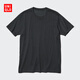 優(yōu)衣庫男裝女裝快干圓領(lǐng)T恤/短袖482300 09 黑色 L