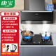 康寶（Canbo）煙灶套裝 家用 超薄7字型抽油煙機 27m3大吸力 1100Pa靜壓 嵌入式燃氣灶5.2KW大火力 廚房?jì)杉?CXW-268-T8+5.2kw雙九腔猛火灶 液化氣(5.0kw)