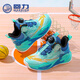 回力童鞋兒童運動(dòng)鞋男童籃球鞋旋轉扣男孩跑步鞋WZB238V 青藍    34