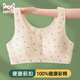 貓人中老年文胸純棉老人內衣女?huà)寢専o(wú)鋼圈背心式前扣式薄款胸罩