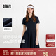 森馬（Semir）[商場(chǎng)同款]連衣裙女撞色polo領(lǐng)夏季2025學(xué)院風(fēng)百褶裙101325114051