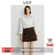 LILY2025秋新款女裝純棉貢緞法式撞色貝殼繡氣質(zhì)通勤休閑襯衫外套 601白色 M