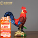 伯莎丹頓銅大公雞擺件大吉大利金雞報曉生肖雞客廳玄關家居電視柜裝飾品 彩銅大公雞