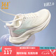 361度運動鞋女鞋飛羽2夏季超輕網(wǎng)面透氣跑鞋緩震女健身跑步鞋女 微葡萄紫/薄紗藍 38