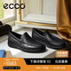 愛步（ECCO）樂福鞋男 軟底輕盈一腳蹬豆豆鞋 S 輕巧莫克540514 黑色43