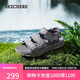 斯凱奇（Skechers）涼鞋男士秋季外穿運(yùn)動(dòng)涼拖鞋男鞋平底踩屎感軟底沙灘鞋237586